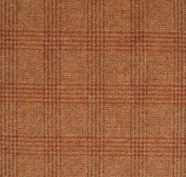 Kostýmová vlněná látka vzor Esterházy hnědozelená