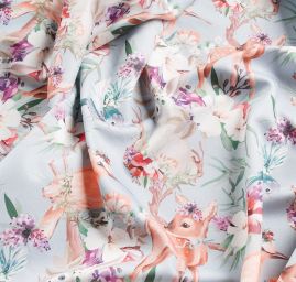 Úplet středně silný Punto tisk lesní zvěř