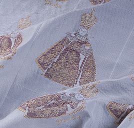 Pražské Jezulátko kupón vínovozlatá/sv.šedá