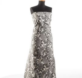 Žakárová látka vzor Tree of Life strom/páv