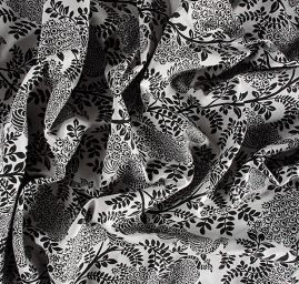 Žakárová látka vzor Tree of Life strom/páv