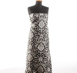 Žakárová látka vzor Tree of Life ptáček/ornament