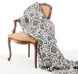 Žakárová látka vzor Tree of Life ptáček/ornament