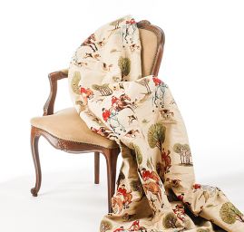 Dekorační látka jezdci na koni