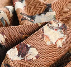 Dekorační látka se vzorem psů