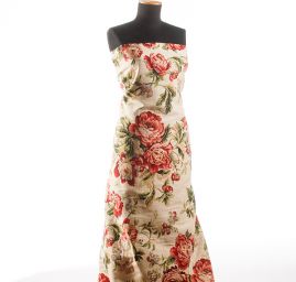 Dekorační látka květinový vzor