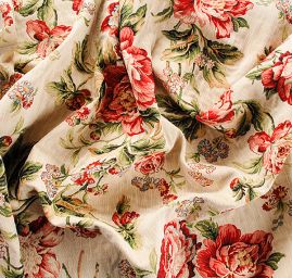 Dekorační látka květinový vzor