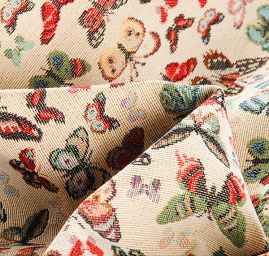 Dekorační látka vzor motýlků