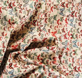 Dekorační látka vzor motýlků