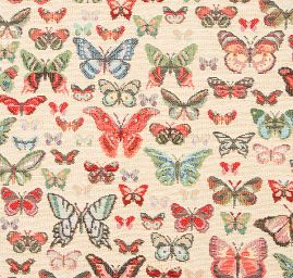 Dekorační látka vzor motýlků