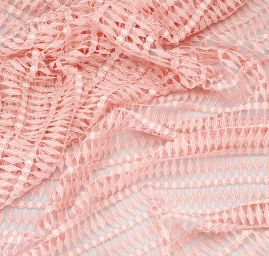 Krajka ve francouzském stylu růžová geometrický vzor