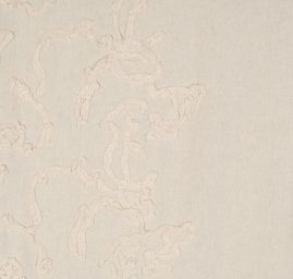 Len viskoza s plastickou aplikací režné barvy