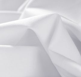 Popelín bavlněná košilová látka bílá