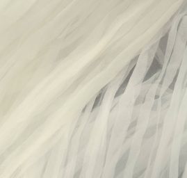 Organza plise smetanová