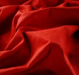 Imitace alcantara zpevněná červené barvy