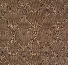 Hedvábný brokát s květinovým vzorem fialovozlatý