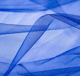 Šatový tyl nivea modrý