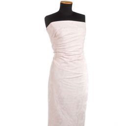 Brokát žakár pružný květinový ornament pastel růžová