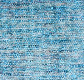 Ručně tkaná látka tyrkysový melír