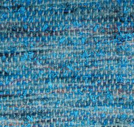 Ručně tkaná látka tyrkysový melír