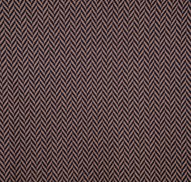 Látka na kabát geometrický vzor hnědomodrá