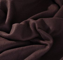 Buklé silný součkový úplet tmavě hnědý