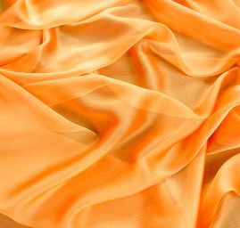 Šifon plise šanžán oranžovočervený