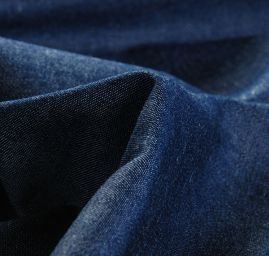 Riflovina imitace košilová látka tm. modrá