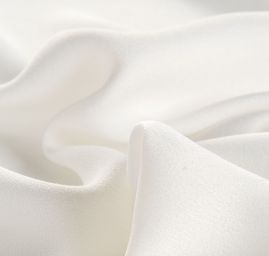 Krep satén pružný oboustranný matný slonová kost