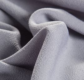 Žoržet šatový oboustranně pružný šedý