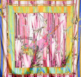 Arttextil motiv papuška starorůžová satén