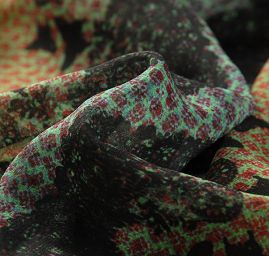 Žoržet jemný grafický design motýlci/květy malý