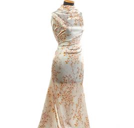 Atlas variace kimono květy slonová kost