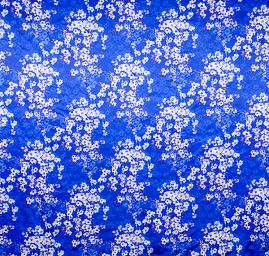 Atlas variace kimono styl květy modrá