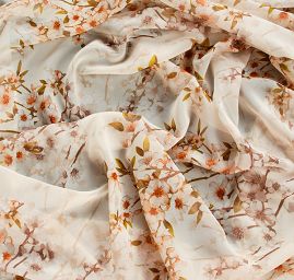 Žoržet variace kimono styl slonová kost