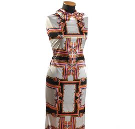 Atlas šátkový motiv bílý malý