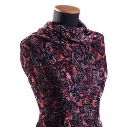 Hedvábný samet motiv paisley