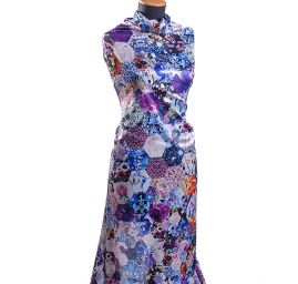 Atlas motiv květinových fragmentů