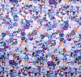 Atlas motiv květinových fragmentů