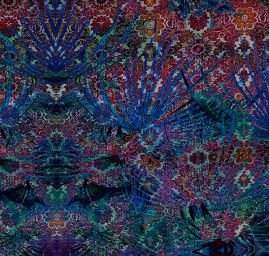 Žoržet nevšední abstraktní motiv zelená