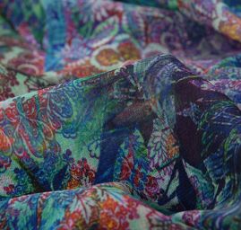 Žoržet nevšední abstraktní motiv zelená