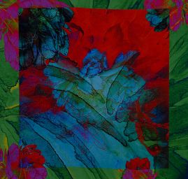 Žoržet motiv květin ve stylu akvarelové malby zelený