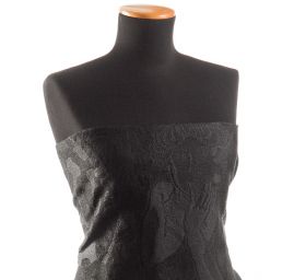 Dekorační tkanina secese Mucha černá