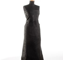 Dekorační tkanina secese Mucha černá