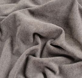 Vlna kašmír směs kabátová látka hnědošedá