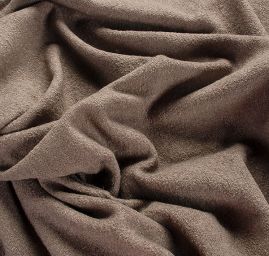 Vlněný teplejší buklé úplet hnědý