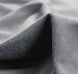 Sametová dekorační látka tmavě šedá