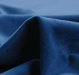Sametová dekorační látka tmavě modrá