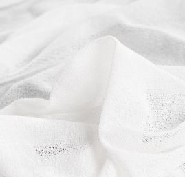 Žoržetový jemný úplet slonová kost