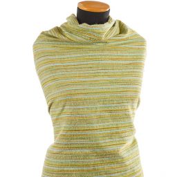 Kostýmová žakárová látka vlna směs pastel zelená